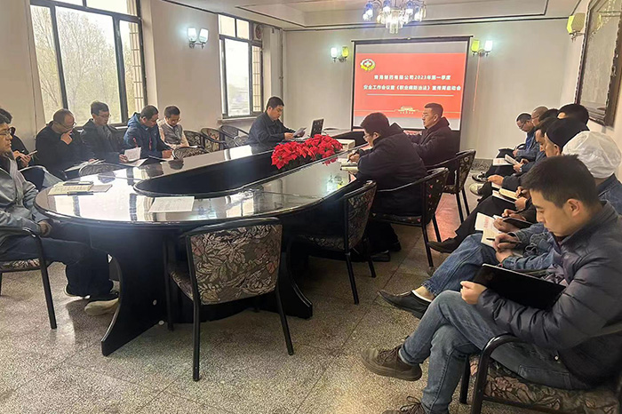 公司組織召開(kāi)2023年第一季度 安全工作會(huì)議暨《職業(yè)病防治法》宣傳周啟動(dòng)會(huì)