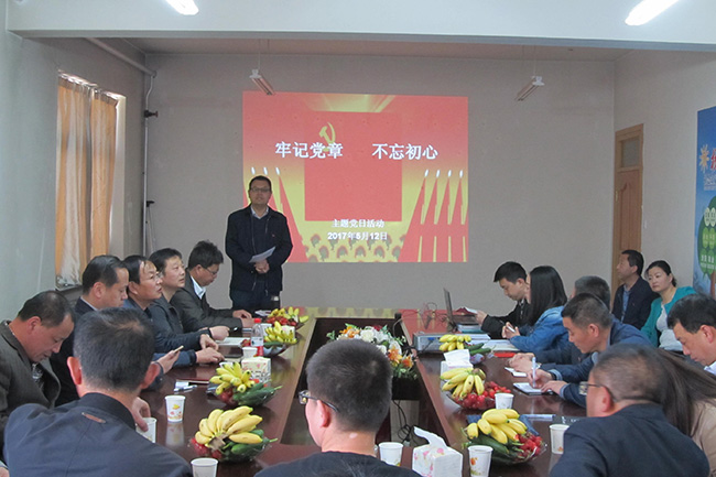 “牢記黨章 不忘初心” 公司黨委開(kāi)展主題黨日活動(dòng)